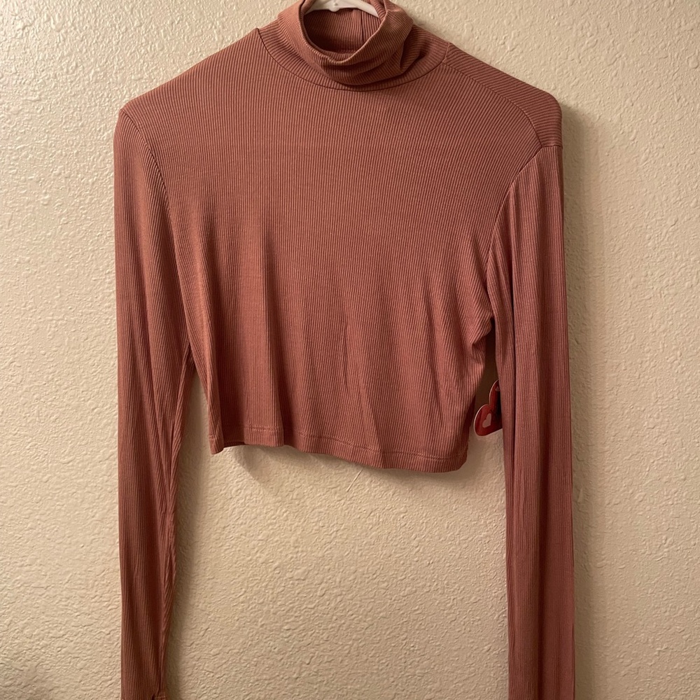 Long Sleeve Turtleneck CropTop